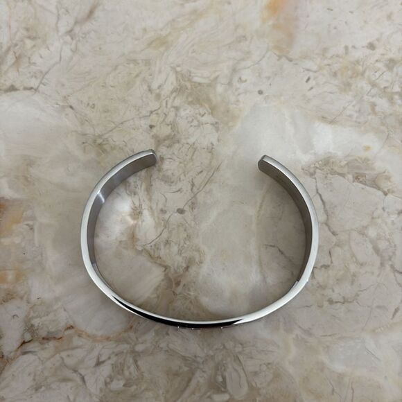 NEW! Mantraband Believe Cuff Style Stainless Steel Unisex Bracelet - Picture 7 of 9